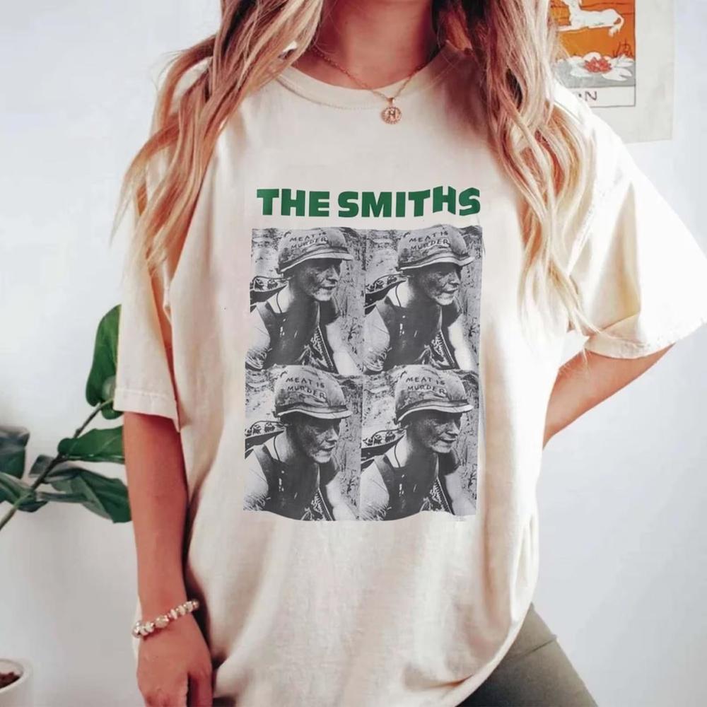 The Smiths Unisex T-Shirt - Meat Is Murder Album Tee - Rock Band Graphic Shirt